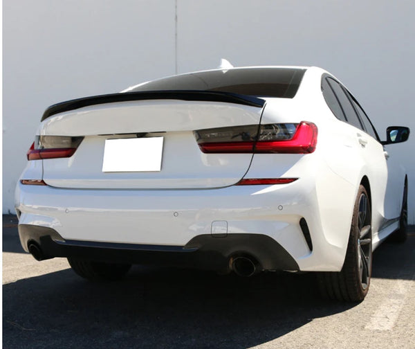 Spoiler 2019-2021 BMW 3-series G20 Sedan 4door spoiler M Performance Style Painted #668 ( Colour: Jet Black) Code: