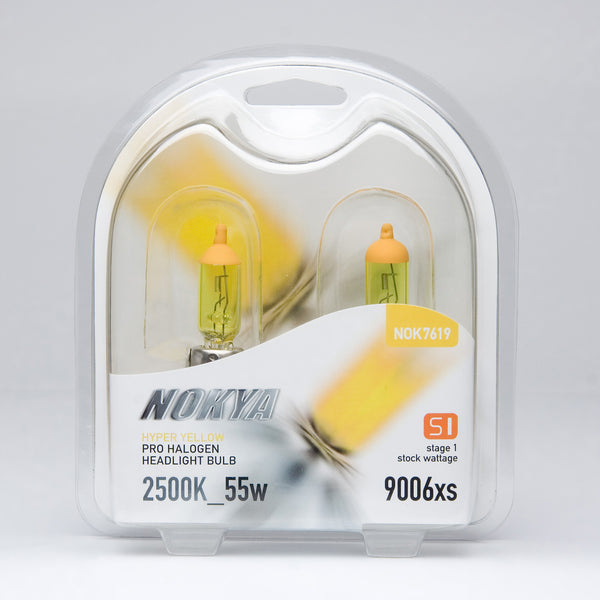 Nokya Hyper Yellow 9006xs Light Bulbs 2500K 55W (Stage 1)