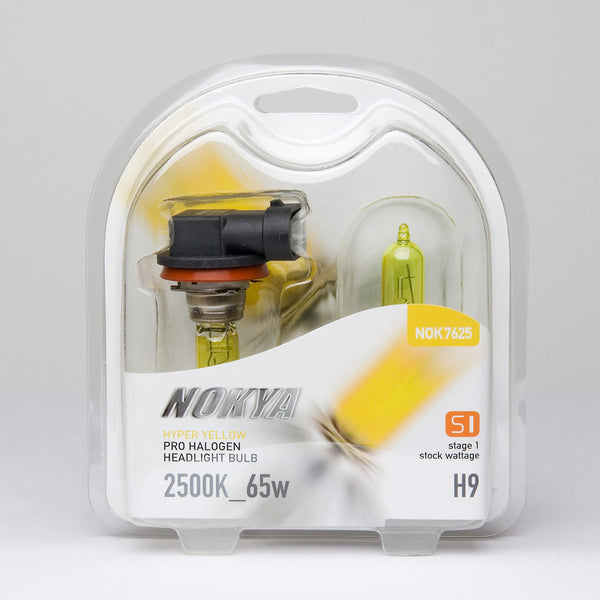 Nokya Hyper Yellow H9 Light Bulbs 2500K 65W (Stage 1)