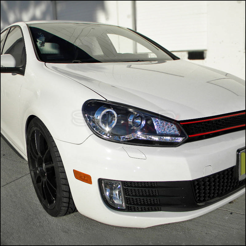 R8 STYLE LED PROJECTOR HEADLIGHTS FOR 09-12 VOLKSWAGEN GOLF – Auto Sports  Accessories & Performance