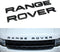 Emblem 1Set Hood Front 3D Letters Emblem " RANGE ROVER" Badge Letter Emblem Glossy Black