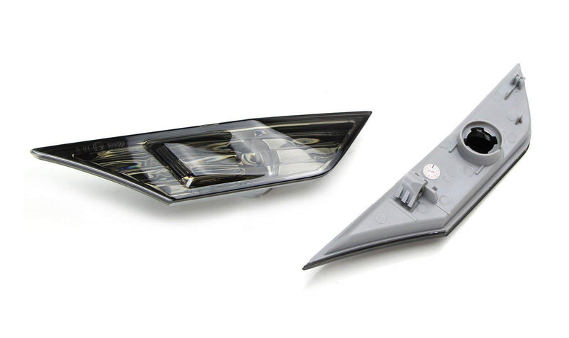 JDM Clear Lens with Pure White LED Bulb Front Side Marker Light Kit For 2016-2020 Honda Civic Sedan/Coupe/Hatchback, Replace OEM Amber Side marker Lamps