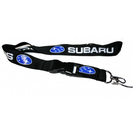 Subaru Lanyard (Black with white logo)