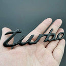 Metal Turbo Emblem Badge Rear Front Turbo Sticker