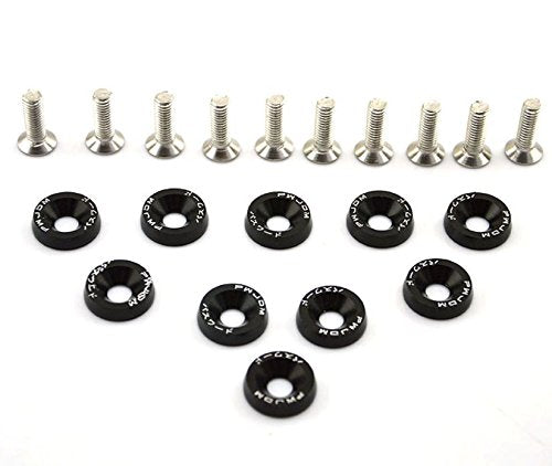 Password JDM Aluminum Alloy Fender Bumper Engine Dress Up Washers Kit with Bolts
